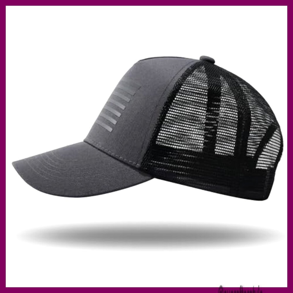 Adjustable Snapback Baseball Cap, Mesh Ventilatio… - image 2